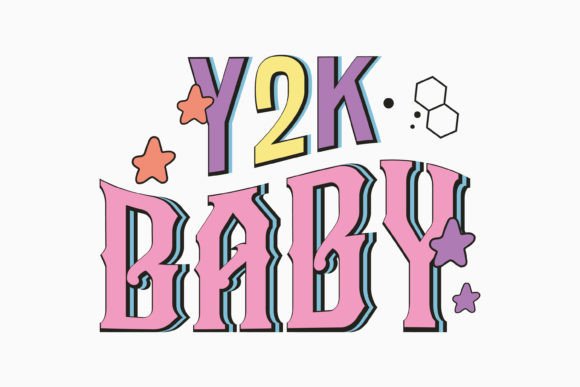 90’s Retro Y2K Baby SVG: Graphics for Crafts