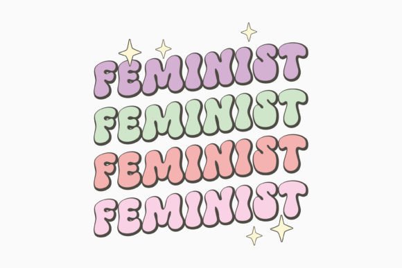 Feminist Girl Power Quote SVG Retro: Graphics for Crafts