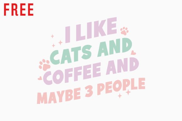 Free Retro Cat Mom Quote SVG for Crafts and Graphics