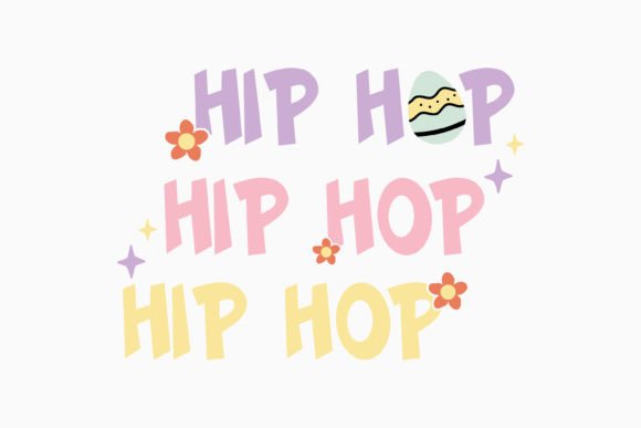 Hip Hop Retro Easter Quotes SVG for Crafts & Graphics