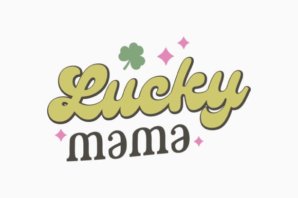 Lucky Mama SVG: Retro Graphics for Crafts