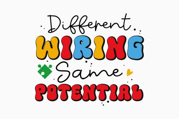 Retro Autism Awareness SVG Different: Graphics & Crafts