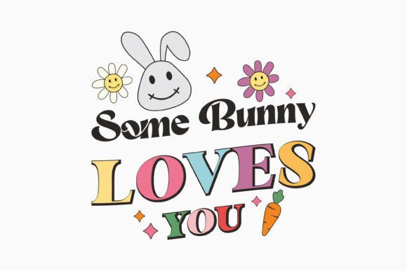 Retro Easter Bunny Quote SVG: Graphics for Crafts