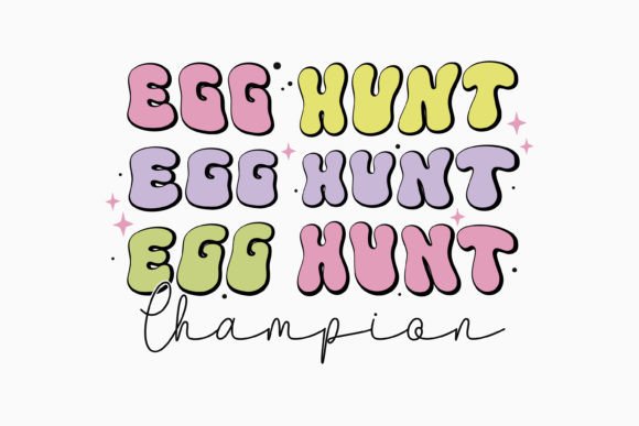 Retro Easter SVG Egg Hunt Champion: Graphics & Crafts