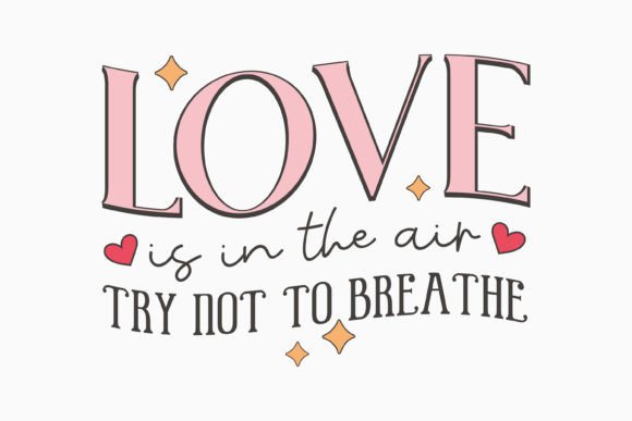 Retro Love Valentines Day Quotes SVG: Graphics for Crafts