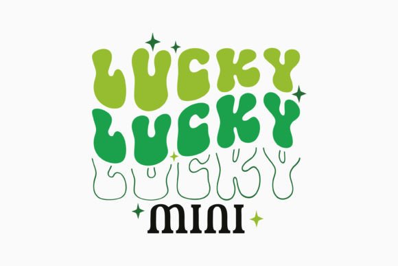 Retro Lucky Mini St. Patricks Day SVG for Crafts Graphics
